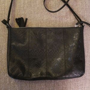 NWOT. Day and Mood Caral Black Leather Crossbody